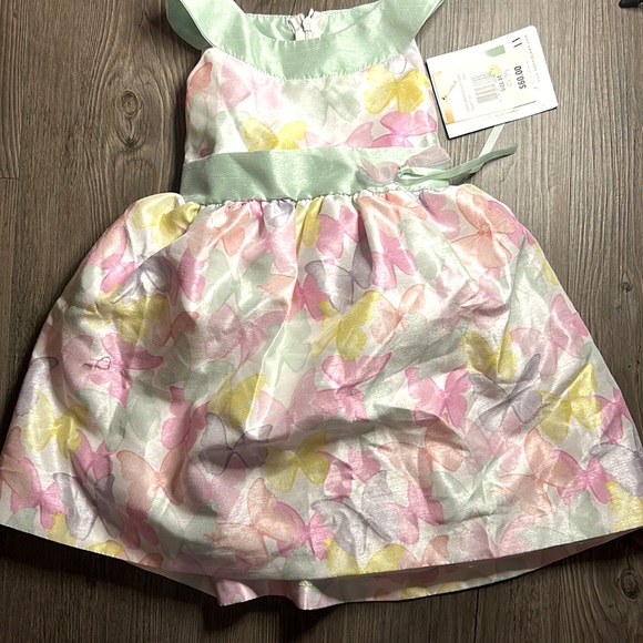 Bonnie Jean butterfly dress 3T - Picture 2 of 4